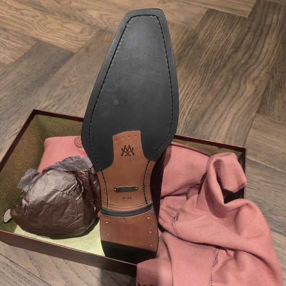 Mezlan Mens Shoes Genuine Ostrich Leather Size 10 Hp🔥🔥 - Picture 4 of 5